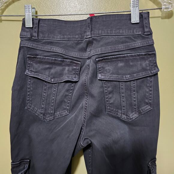 Spanx Women's Washed Black Stretch Twill Ankle Cargo Pants Size Small Petite NWT - Picture 8 of 12